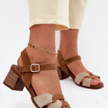  Sandály na podpatku  model 227910 Step in style 
