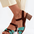  Sandály na podpatku  model 227911 Step in style 