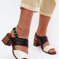  Sandály na podpatku  model 227912 Step in style 