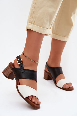  Sandály na podpatku  model 227912 Step in style 