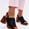  Sandály na podpatku  model 227914 Step in style 