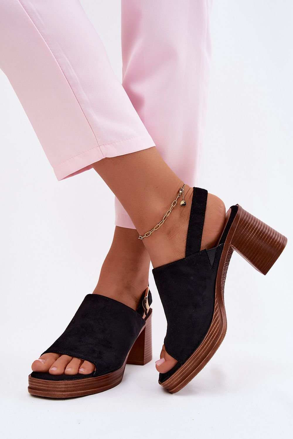 Sandály na podpatku  model 227914 Step in style 