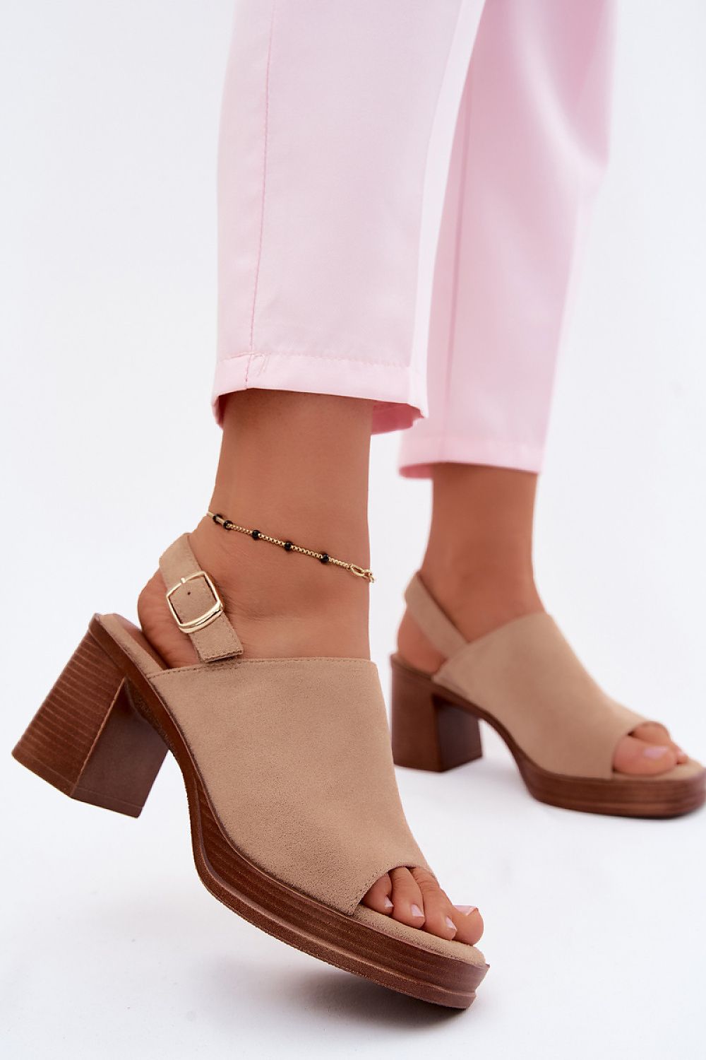  Sandály na podpatku  model 227915 Step in style 