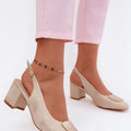  Sandály na podpatku  model 227919 Step in style 
