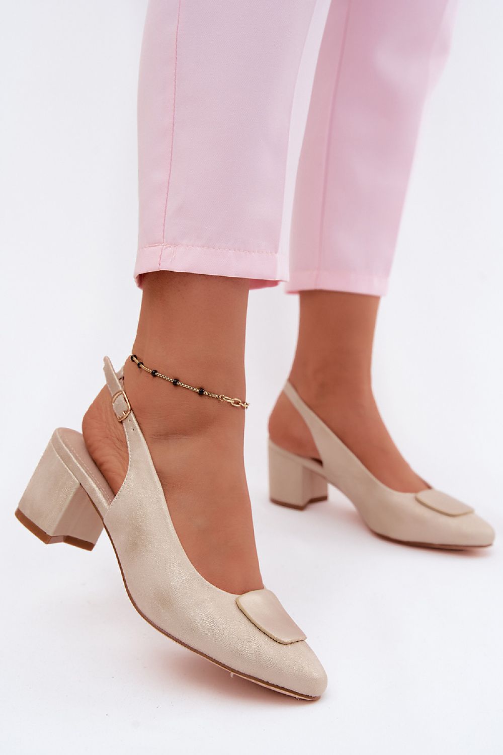  Sandály na podpatku  model 227919 Step in style 