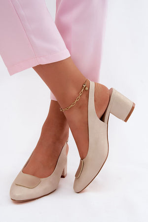  Sandály na podpatku  model 227919 Step in style 
