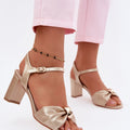  Sandály na podpatku  model 227921 Step in style 