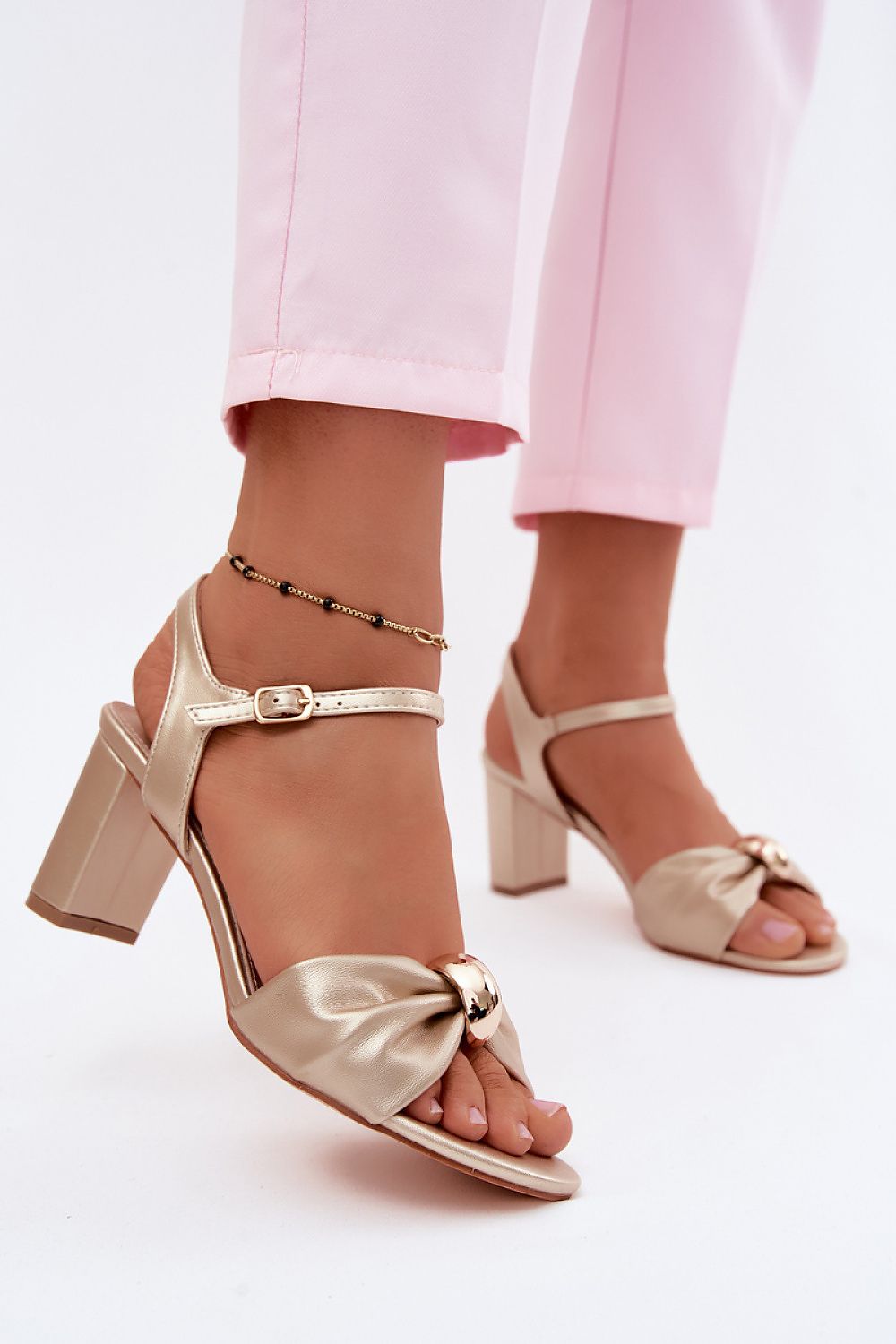  Sandály na podpatku  model 227921 Step in style 