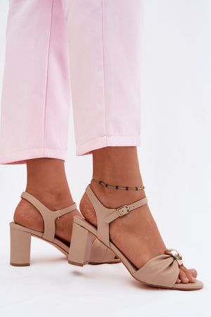  Sandály na podpatku  model 227922 Step in style 