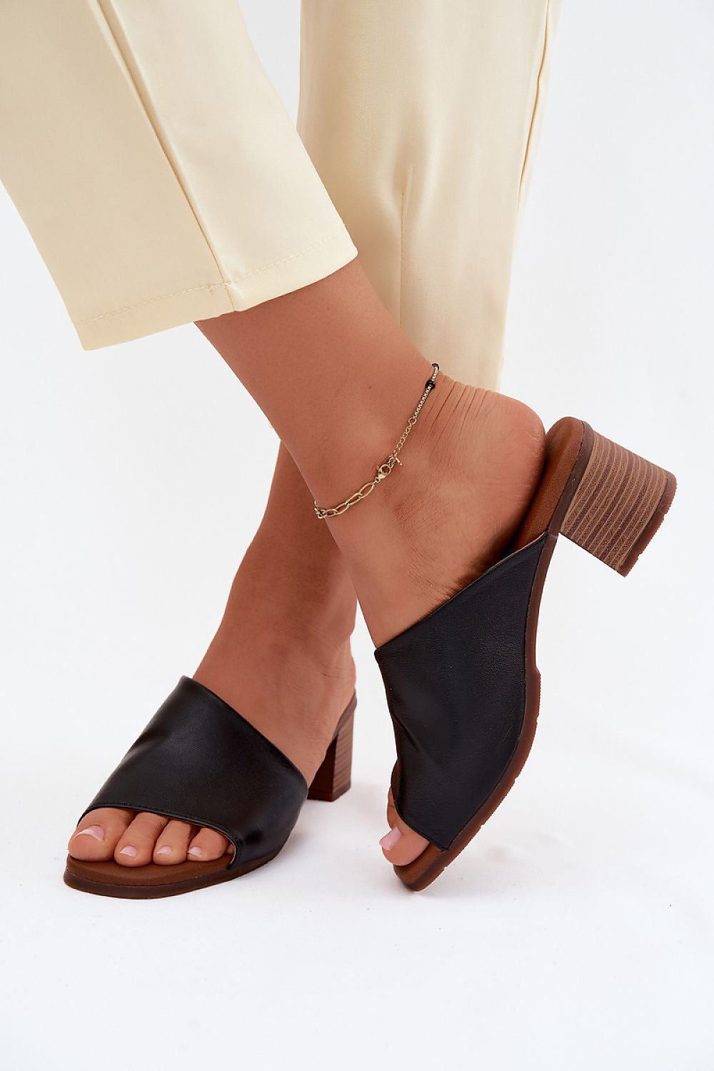  Klapky na podpatku model 227928 Step in style 