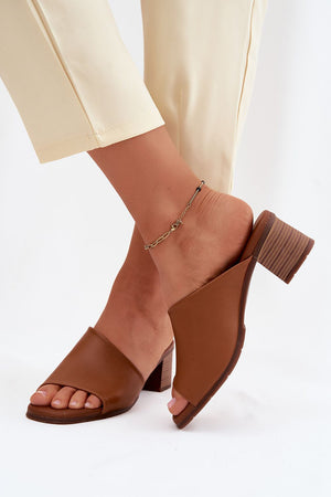  Klapky na podpatku model 227929 Step in style 