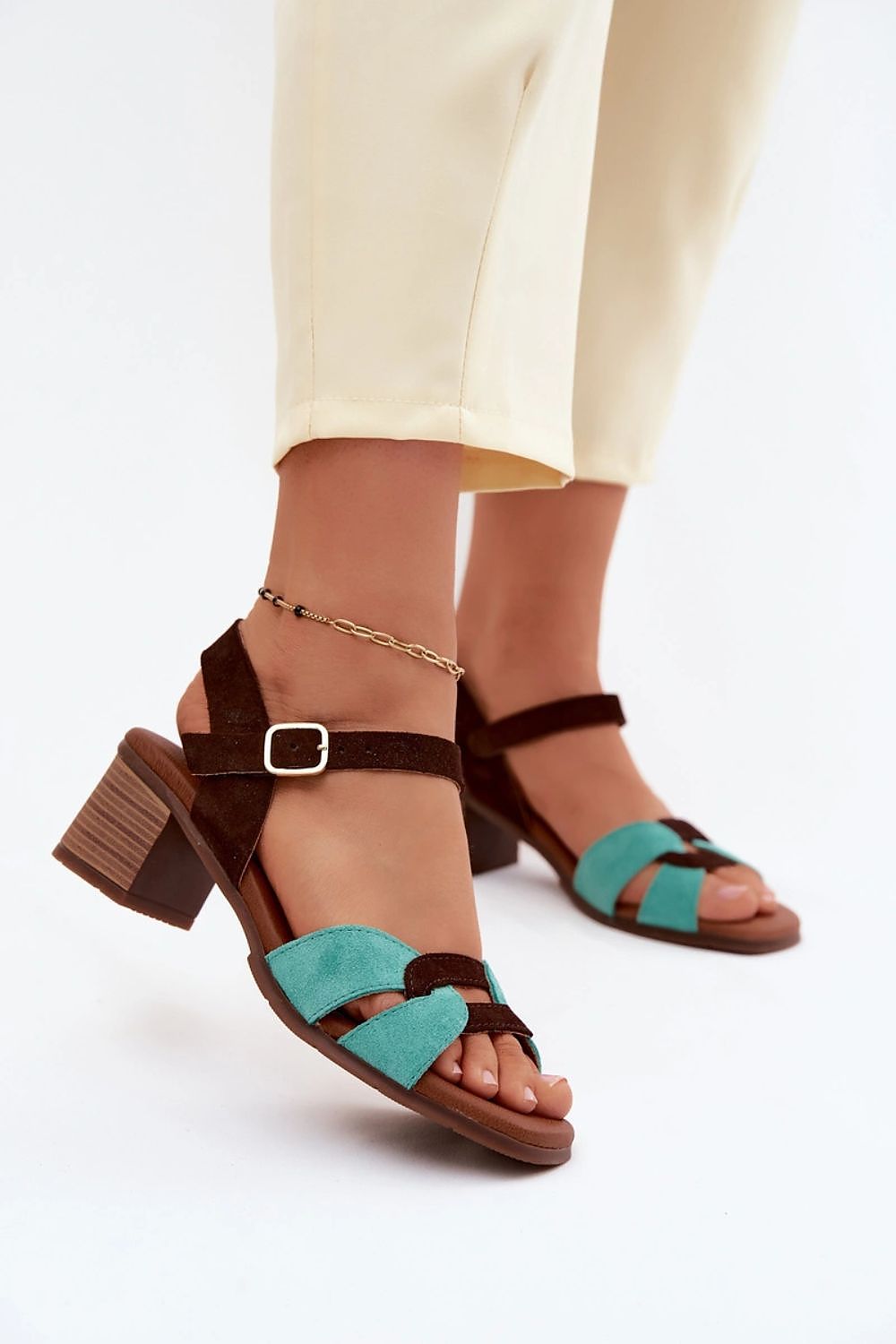  Sandály na podpatku  model 227911 Step in style 