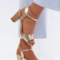  Sandály na podpatku  model 228102 Step in style 