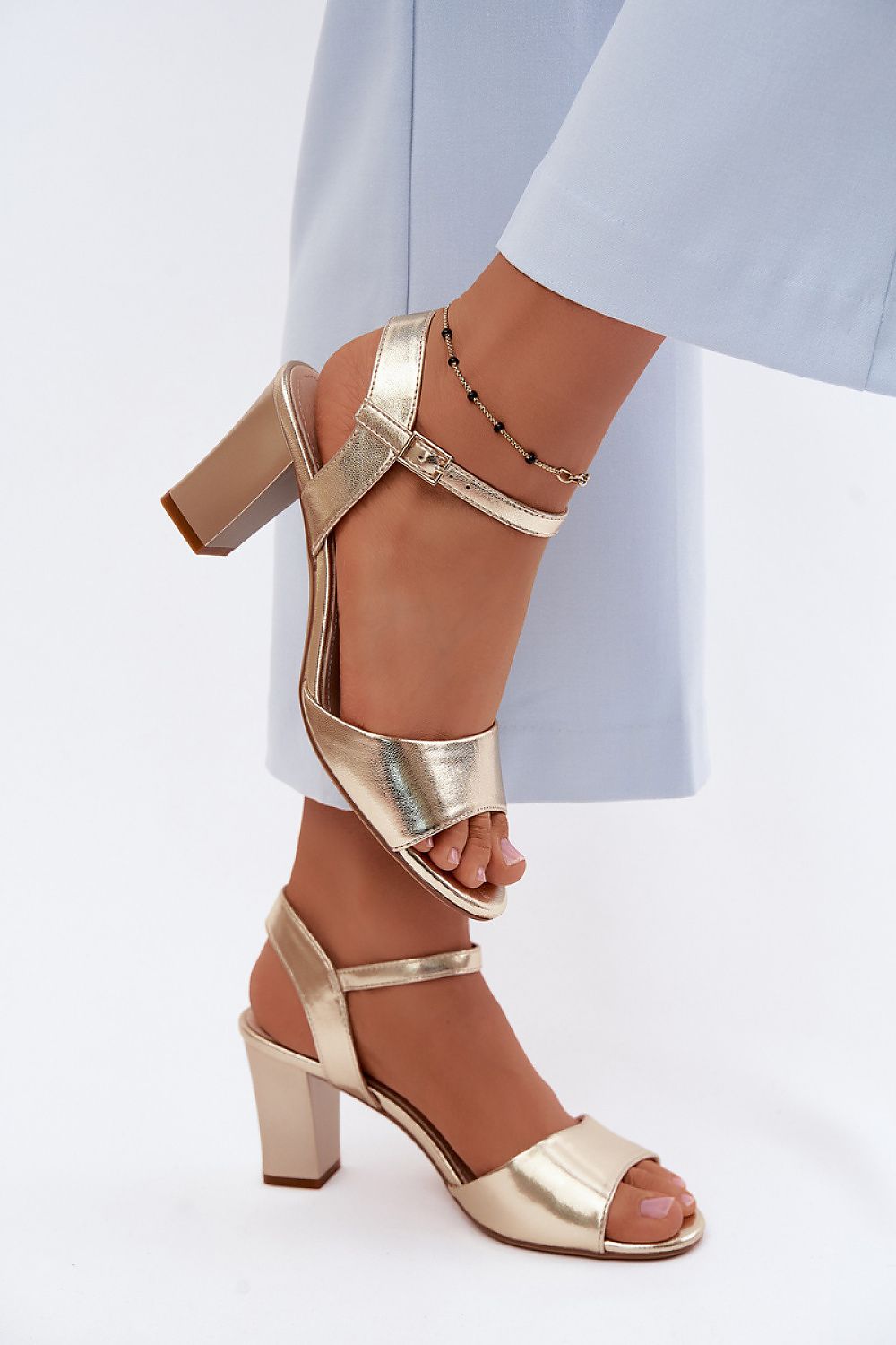 Sandály na podpatku  model 228102 Step in style 