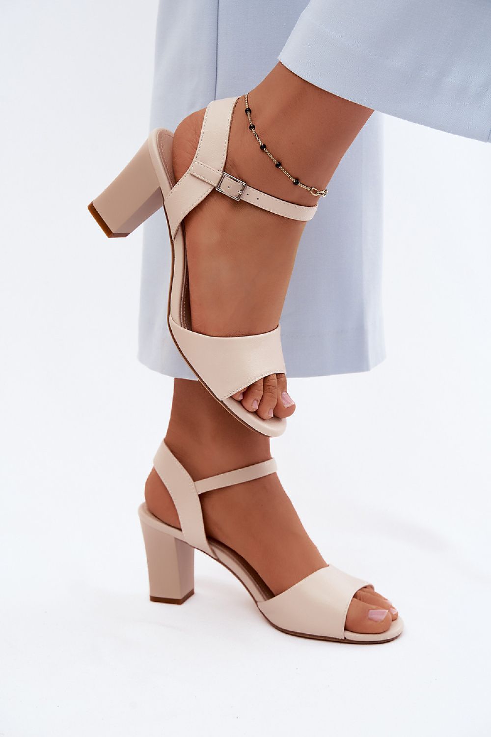  Sandály na podpatku  model 228103 Step in style 