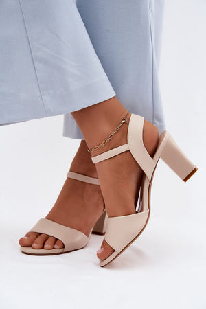  Sandály na podpatku  model 228103 Step in style 