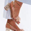  Sandály na podpatku  model 228104 Step in style 