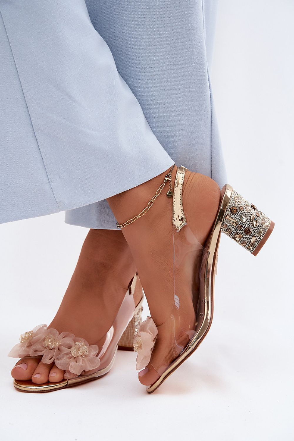  Sandály na podpatku  model 228104 Step in style 