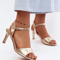  Sandály na podpatku  model 228106 Step in style 