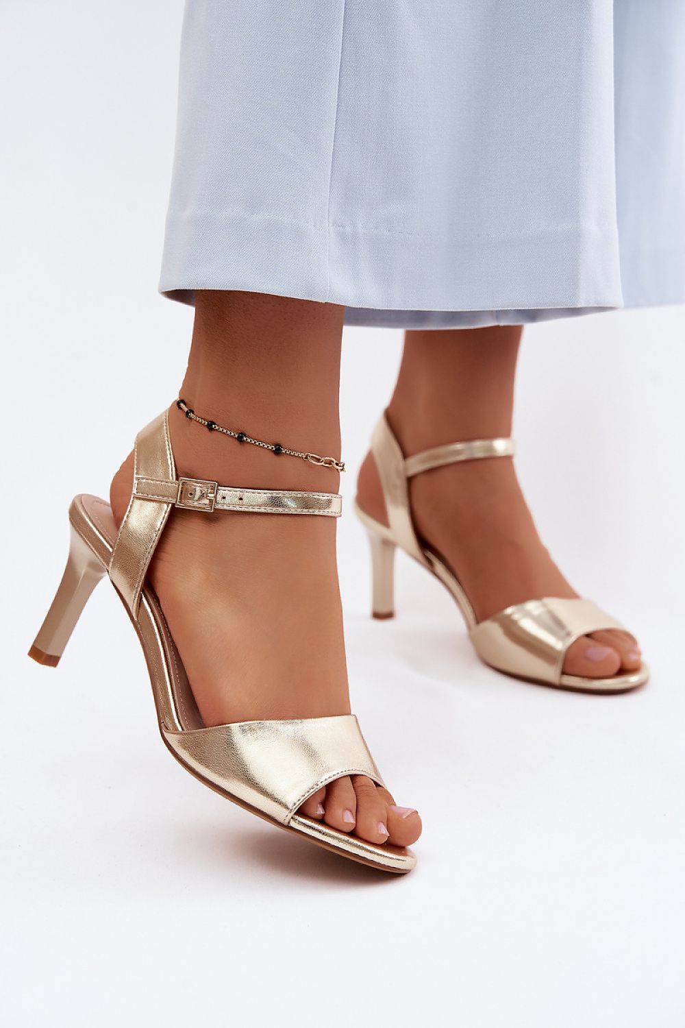  Sandály na podpatku  model 228106 Step in style 