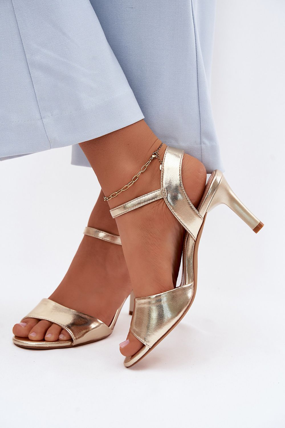  Sandály na podpatku  model 228106 Step in style 