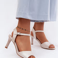  Sandály na podpatku  model 228107 Step in style 