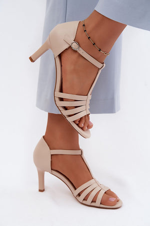  Sandály na podpatku  model 228108 Step in style 