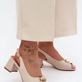  Sandály na podpatku  model 228110 Step in style 