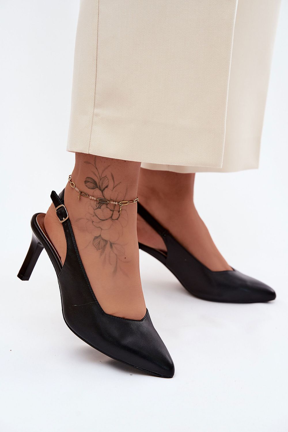  Sandály na podpatku  model 228111 Step in style 