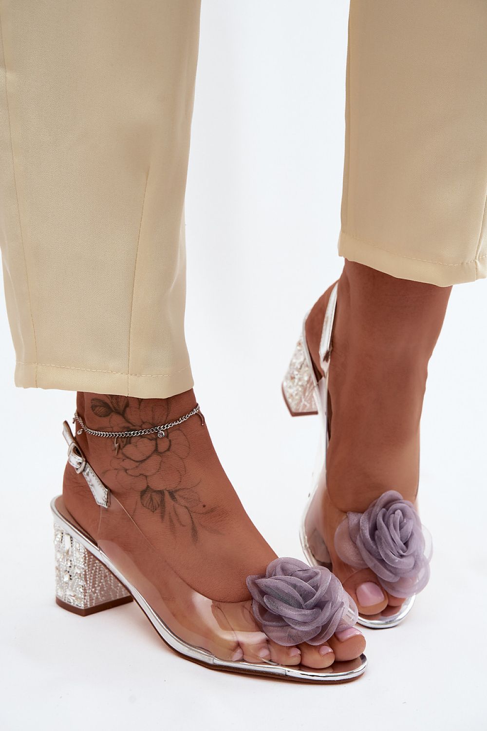  Sandály na podpatku  model 228120 Step in style 