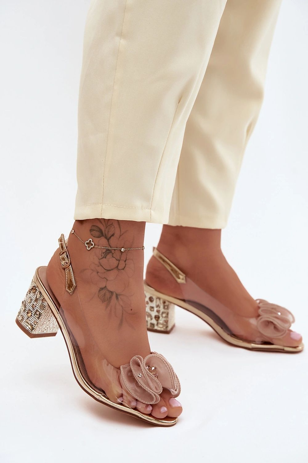  Sandály na podpatku  model 228114 Step in style 