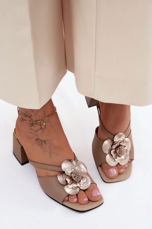  Klapky na podpatku model 228378 Step in style 