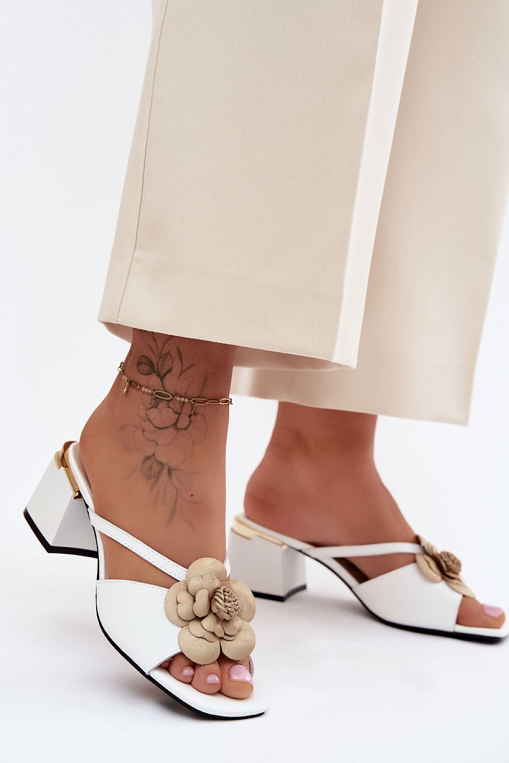  Klapky na podpatku model 228379 Step in style 