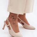  Sandály na podpatku  model 228399 Step in style 