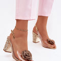  Sandály na podpatku  model 228404 Step in style 