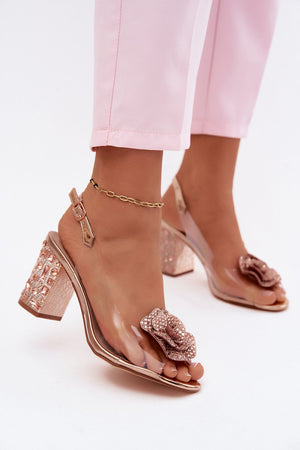  Sandály na podpatku  model 228405 Step in style 