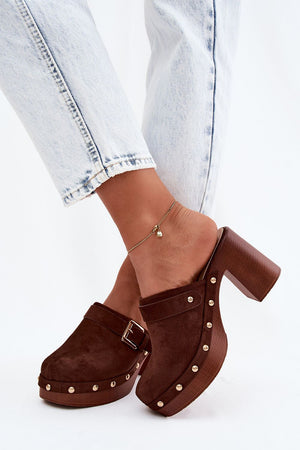  Klapky na podpatku model 228788 Step in style 