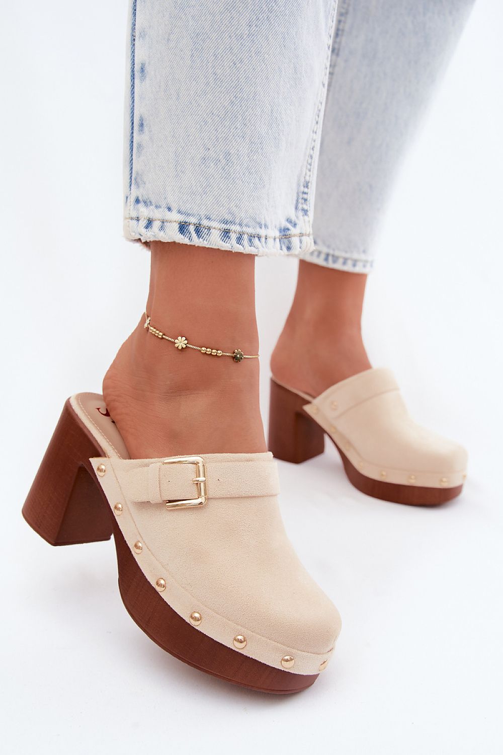  Klapky na podpatku model 228789 Step in style 