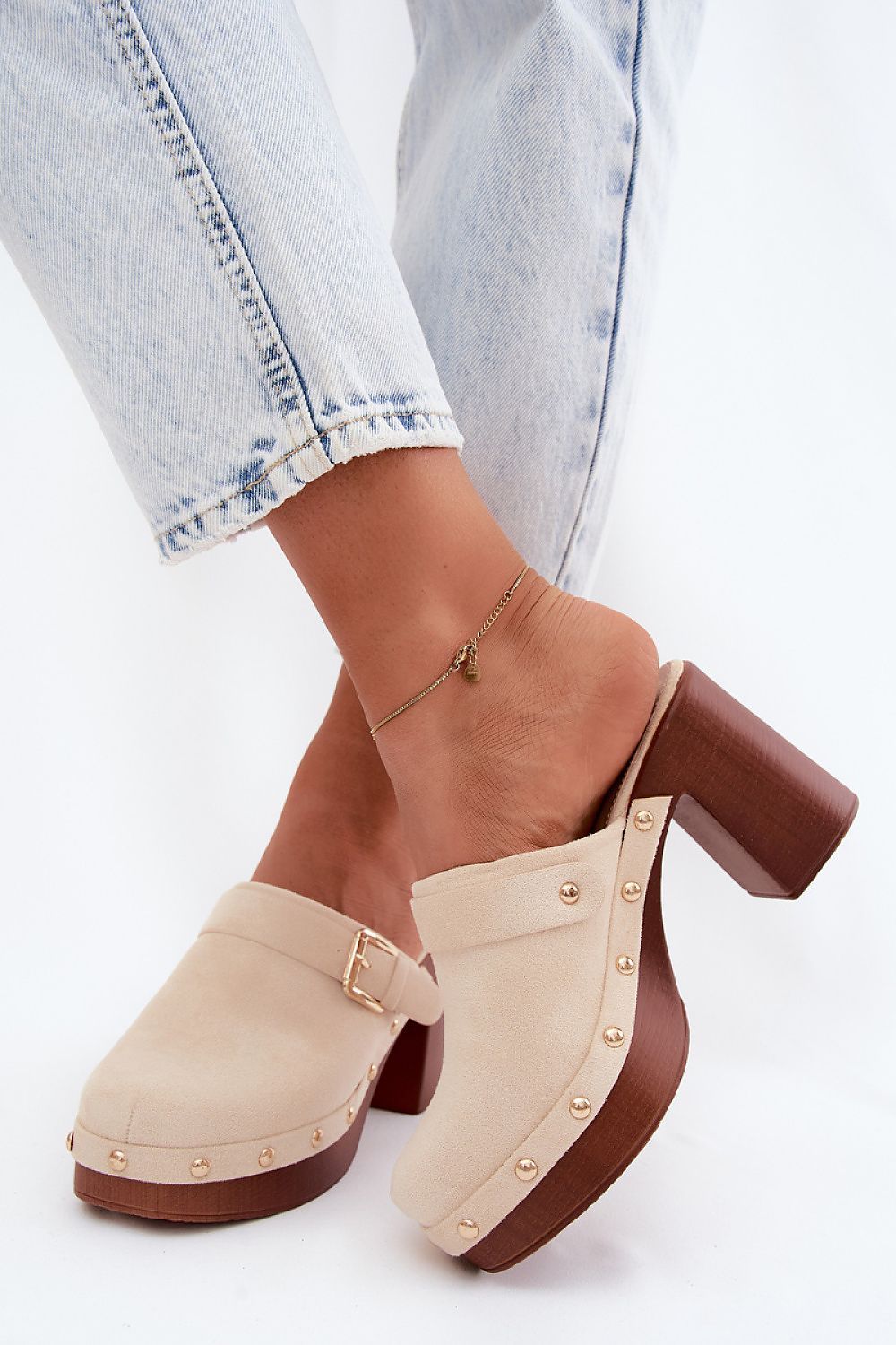  Klapky na podpatku model 228789 Step in style 