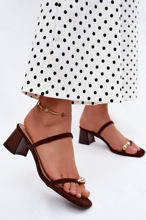  Klapky na podpatku model 228794 Step in style 