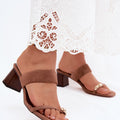  Klapky na podpatku model 228978 Step in style 