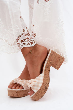  Klapky na podpatku model 228984 Step in style 