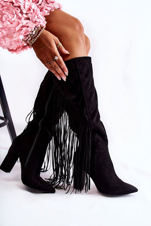  Kozačky na podpatku  model 173619 Step in style 