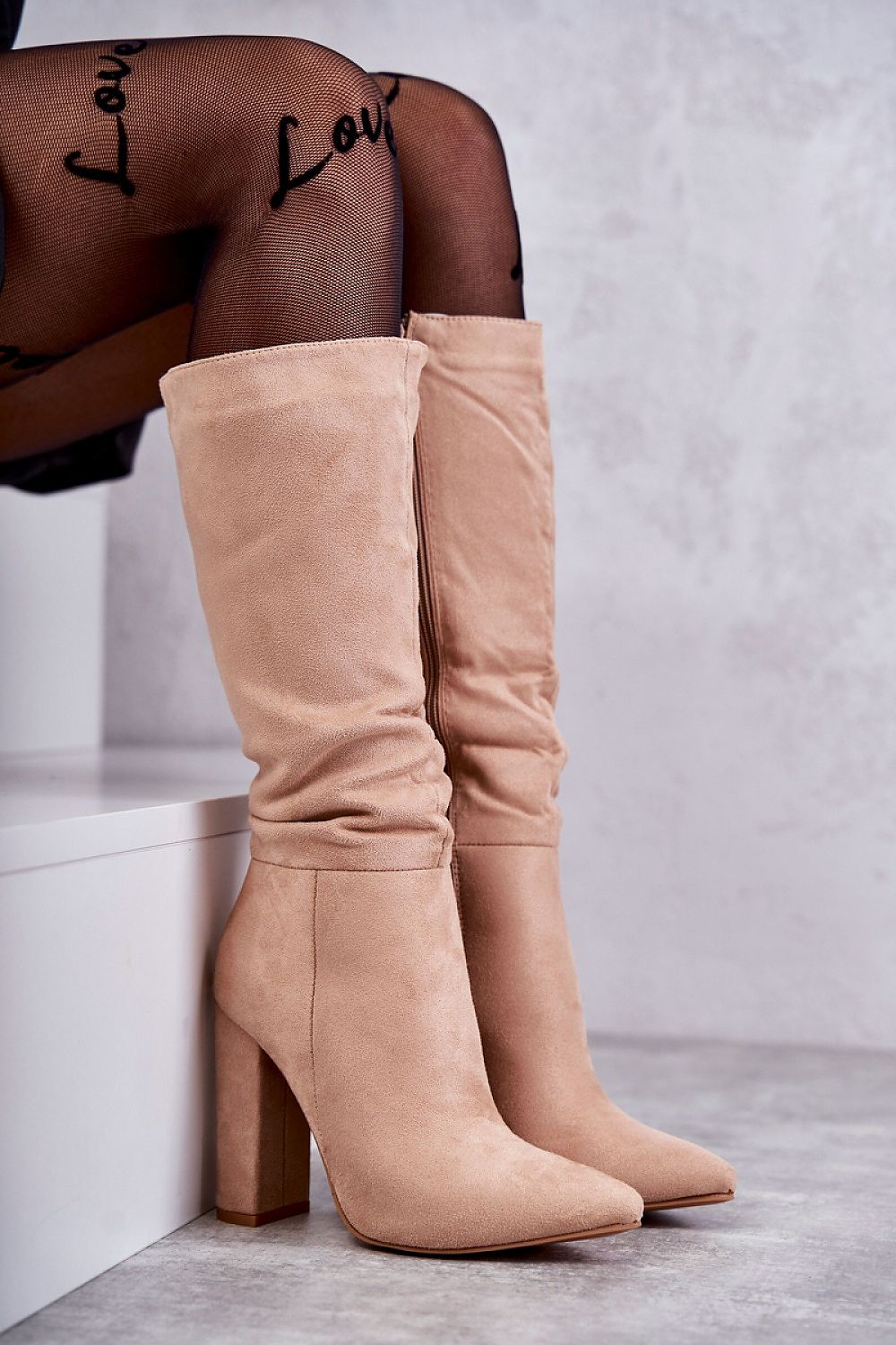  Kozačky na podpatku  model 173776 Step in style 
