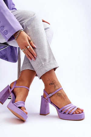  Sandály na podpatku  model 179119 Step in style 