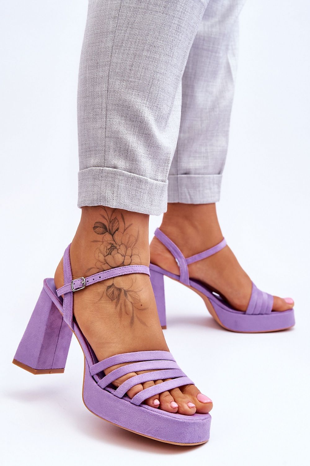  Sandály na podpatku  model 179119 Step in style 