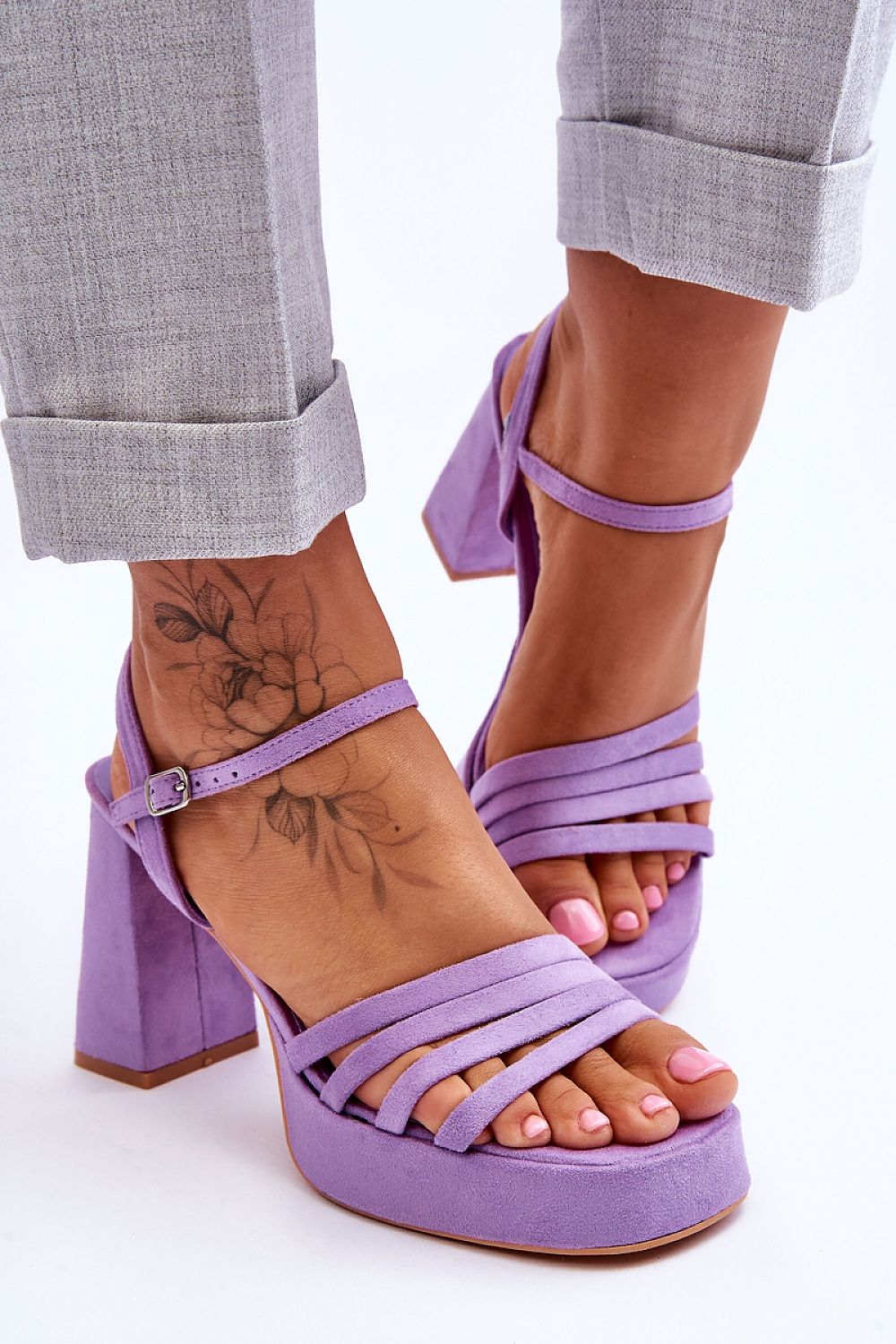  Sandály na podpatku  model 179119 Step in style 