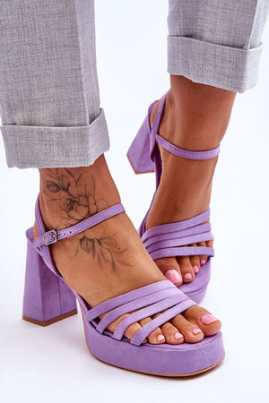  Sandály na podpatku  model 179119 Step in style 