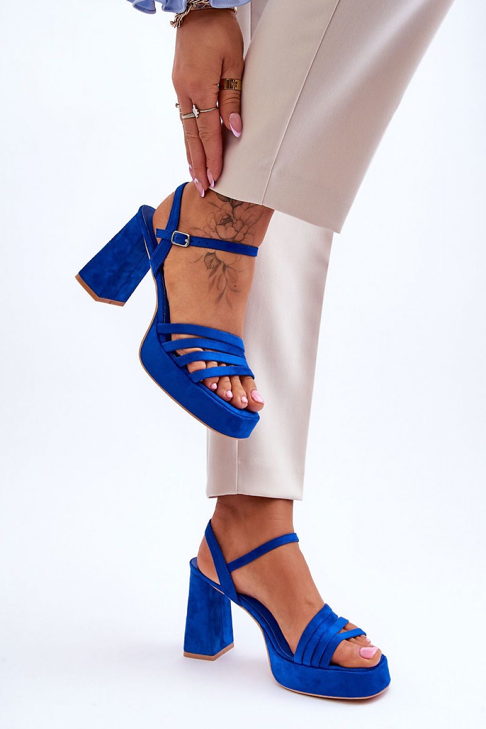  Sandály na podpatku  model 179123 Step in style 