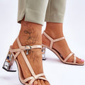 Sandály na podpatku  model 179863 Step in style 
